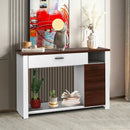 48 Inch Console Table with Drawer and Cabinet by LJGDeals