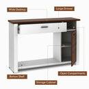 48 Inch Console Table with Drawer and Cabinet by LJGDeals
