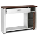 48 Inch Console Table with Drawer and Cabinet by LJGDeals