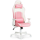 Ergonomic High Back Computer Desk Chair with Headrest and Lumbar Support-Pink by DirectDeals