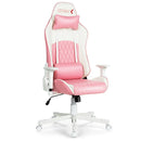 Ergonomic High Back Computer Desk Chair with Headrest and Lumbar Support-Pink by LJGDeals