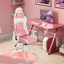 Ergonomic High Back Computer Desk Chair with Headrest and Lumbar Support-Pink by LJGDeals