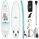10.5 ft Inflatable Stand Up Paddle Board Surfboard with Aluminum Paddle Pump by LJGDeals