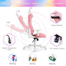 Ergonomic High Back Computer Desk Chair with Headrest and Lumbar Support-Pink by LJGDeals