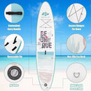 10.5 ft Inflatable Stand Up Paddle Board Surfboard with Aluminum Paddle Pump by DirectDeals