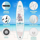 10.5 ft Inflatable Stand Up Paddle Board Surfboard with Aluminum Paddle Pump by LJGDeals