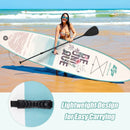 10.5 ft Inflatable Stand Up Paddle Board Surfboard with Aluminum Paddle Pump by LJGDeals