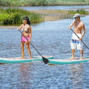 10.5 ft Inflatable Stand Up Paddle Board Surfboard with Aluminum Paddle Pump by LJGDeals