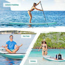 10.5 ft Inflatable Stand Up Paddle Board Surfboard with Aluminum Paddle Pump by LJGDeals