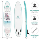 10.5 ft Inflatable Stand Up Paddle Board Surfboard with Aluminum Paddle Pump by LJGDeals
