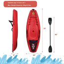 6 Feet Youth Kids Kayak with Bonus Paddle and Folding Backrest for Kid Over 5 by LJGDeals