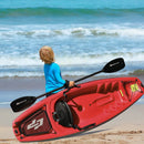 6 Feet Youth Kids Kayak with Bonus Paddle and Folding Backrest for Kid Over 5 by LJGDeals