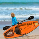 6 Feet Youth Kids Kayak with Bonus Paddle and Folding Backrest for Kid Over 5 by LJGDeals