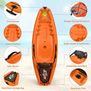 6 Feet Youth Kids Kayak with Bonus Paddle and Folding Backrest for Kid Over 5 by LJGDeals