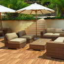 27 Pieces Acacia Wood Interlocking Patio Deck Tile by LJGDeals