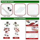 54 Inch Snowman Xmas Decorations with UL Certified Plug by DirectDeals