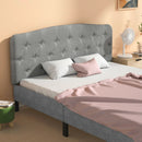 Faux Linen Headboard with Adjustable Heights by LJGDeals