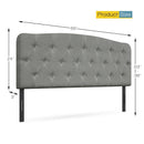 Faux Linen Headboard with Adjustable Heights by LJGDeals