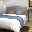 Faux Linen Headboard with Adjustable Heights by LJGDeals