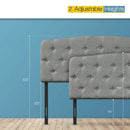Faux Linen Headboard with Adjustable Heights by LJGDeals