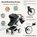 Folding Aluminum Infant Reversible Stroller with Diaper Bag by LJGDeals