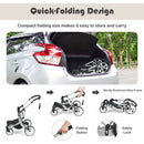 Folding Aluminum Infant Reversible Stroller with Diaper Bag