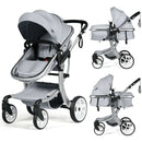 Folding Aluminum Infant Reversible Stroller with Diaper Bag by LJGDeals