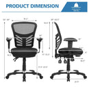 Ergonomic Mesh Office Chair with Adjustable Back Height and Armrests by LJGDeals