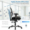 Ergonomic Mesh Office Chair with Adjustable Back Height and Armrests by LJGDeals