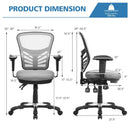 Ergonomic Mesh Office Chair with Adjustable Back Height and Armrests by LJGDeals