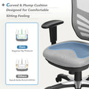 Ergonomic Mesh Office Chair with Adjustable Back Height and Armrests by LJGDeals