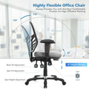Ergonomic Mesh Office Chair with Adjustable Back Height and Armrests by DirectDeals