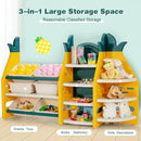 3-in-1 Kids Toy Storage Organizer with Bookshelf Corner Rack by LJGDeals