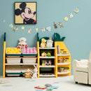 3-in-1 Kids Toy Storage Organizer with Bookshelf Corner Rack by LJGDeals