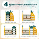 3-in-1 Kids Toy Storage Organizer with Bookshelf Corner Rack by LJGDeals
