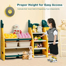3-in-1 Kids Toy Storage Organizer with Bookshelf Corner Rack by LJGDeals
