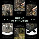 3 Person Portable Pop-Up Ground Tent with Gun Ports and Carrying Bag by LJGDeals