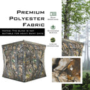 3 Person Portable Pop-Up Ground Tent with Gun Ports and Carrying Bag by LJGDeals