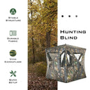 3 Person Portable Pop-Up Ground Tent with Gun Ports and Carrying Bag by LJGDeals