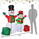 6 Feet Christmas Inflatable Snowmen Blow Up Christmas Decoration by LJGDeals