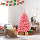 Pink Christmas Tree with Snow Flocked PVC Tips and Metal Stand by LJGDeals