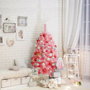 Pink Christmas Tree with Snow Flocked PVC Tips and Metal Stand by LJGDeals