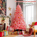 Pink Christmas Tree with Snow Flocked PVC Tips and Metal Stand by LJGDeals