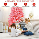 Pink Christmas Tree with Snow Flocked PVC Tips and Metal Stand by LJGDeals