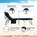 4-Fold Oversize Padded Folding Lounge Chair with Removable Soft Mattress by LJGDeals