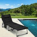4-Fold Oversize Padded Folding Lounge Chair with Removable Soft Mattress by LJGDeals