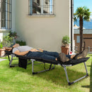 4-Fold Oversize Padded Folding Lounge Chair with Removable Soft Mattress by LJGDeals