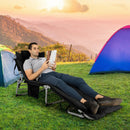 4-Fold Oversize Padded Folding Lounge Chair with Removable Soft Mattress by LJGDeals