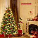 Pre-Lit Snowy Christmas Hinged Tree with Multi-Color Lights by LJGDeals