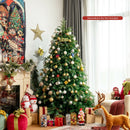 Pre-Lit Snowy Christmas Hinged Tree with Multi-Color Lights by DirectDeals